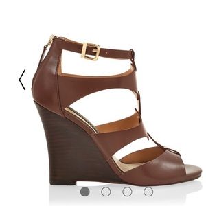 BROWN GLADIATOR WEDGES